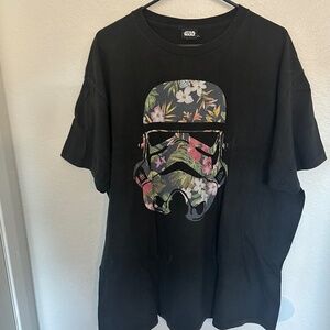 MENS FIFTH SUN STAR WARS STORM TROOPER TROPICAL BLACK SHIRT SIZE XXL